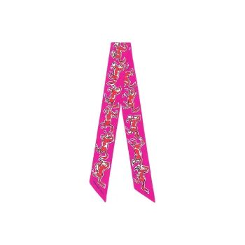 HERMES Silk Scarves Women's India Pink