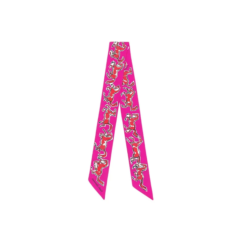 HERMES Silk Scarves Women's India Pink-0