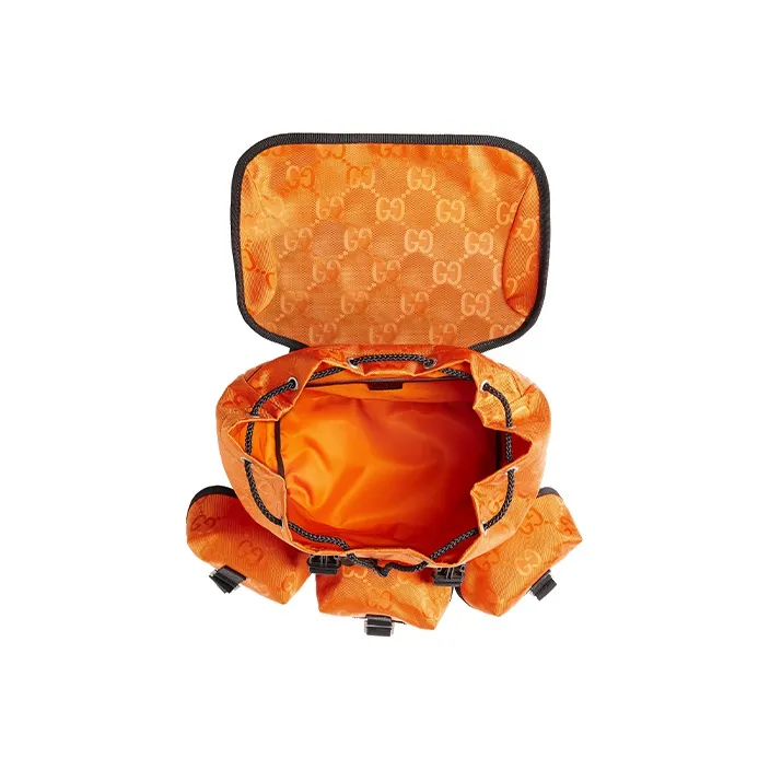 GUCCI Nylon Backpack Men's Orange-5