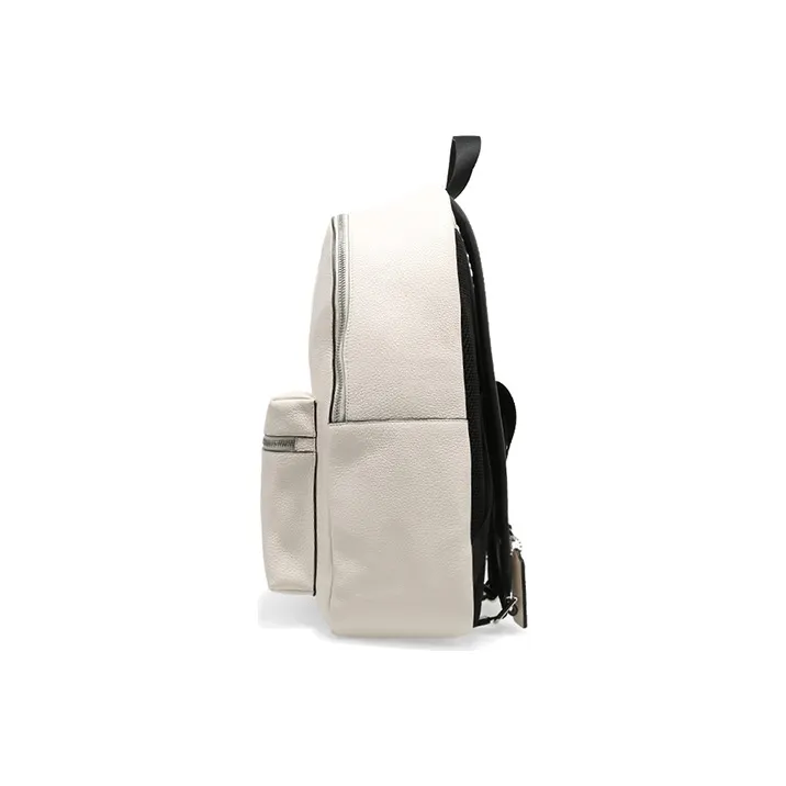 COACH Charlie Pebbled Leather Backpack Large Size Women's White-2