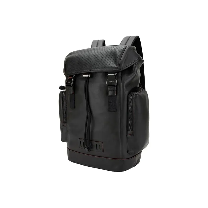 COACH Ranger Leather Backpack Large Size Men's Black-1