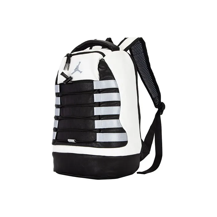 Jordan Polyester Backpack Small Size Unisex Black White-0