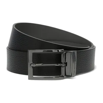 EMPORIO ARMANI Grained Leather Belt