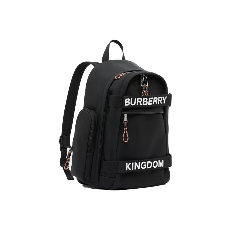 Burberry Polyester Backpack Large Size Men's Black-3