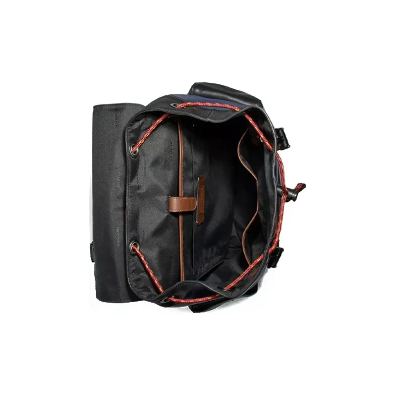 COACH Rivington Backpack Men's Black/Blue/Khaki Monogram-3