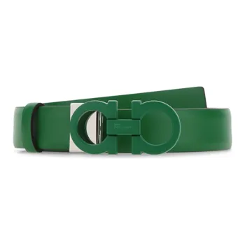 Ferragamo Leather Belts Women's Green