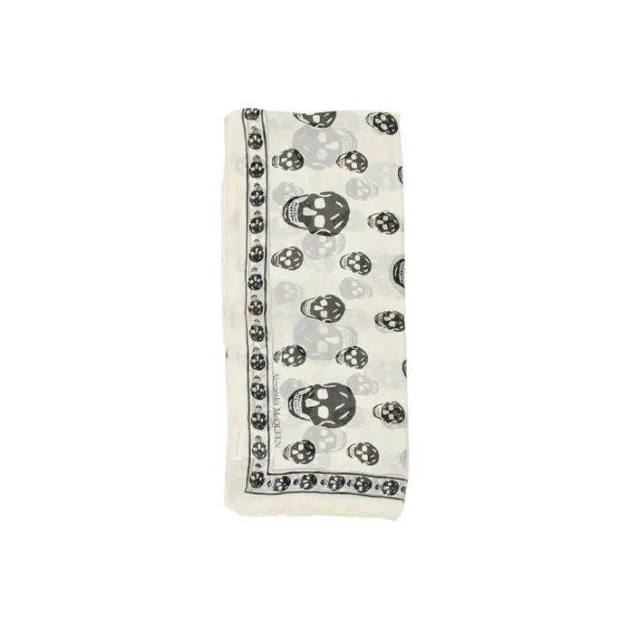 Alexander McQueen All Over Skull Print Scarf-2