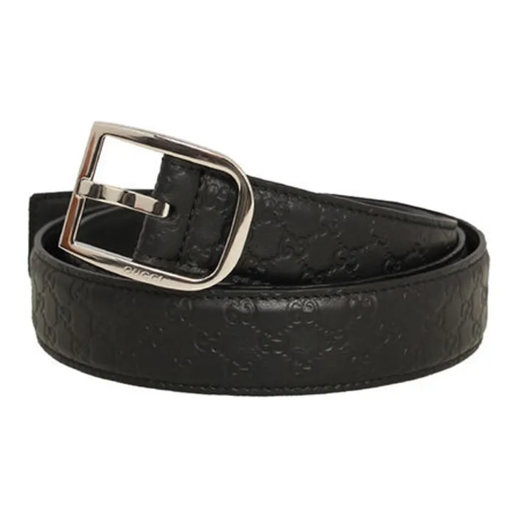 GUCCI Leather Belts Men Dark Blue-1