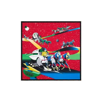 HERMES Silk Scarves Unisex Red