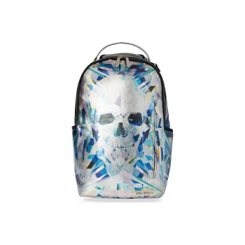 SPRAYGROUND Artificial Leather Fabric Backpack Regular Unisex Heather Gray