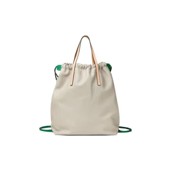 MARNI Nappa Leather Lambskin Cow Leather Backpack Women's White