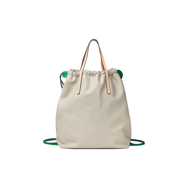 MARNI Nappa Leather Lambskin Cow Leather Backpack Women's White-0