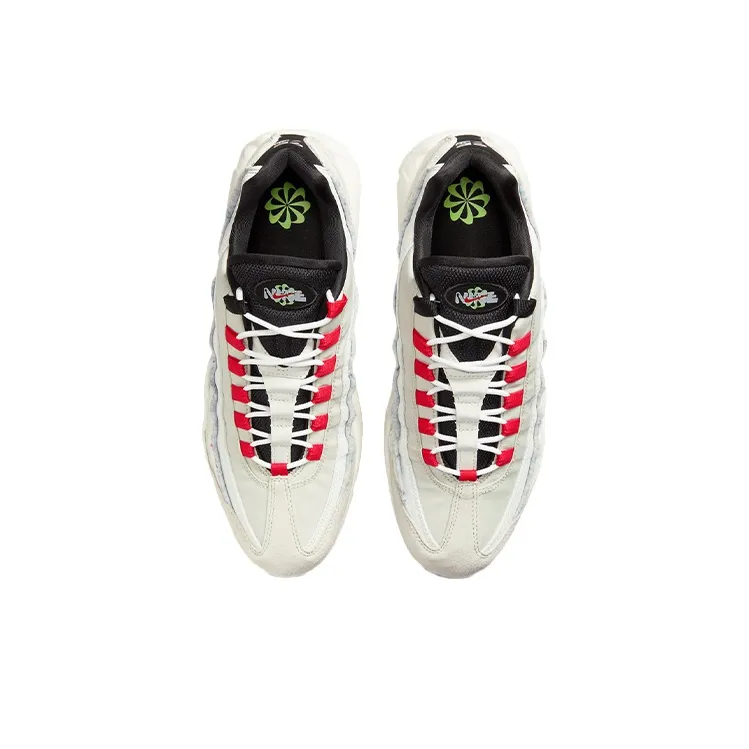 Nike Air Max 95 Light Bone Habanero Red-3