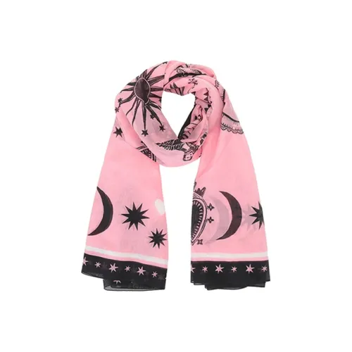 Alexander McQueen Knit Scarves Women's Light Pink Multicolor