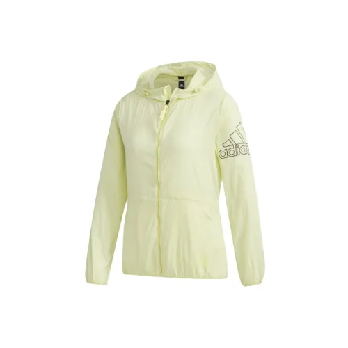 Adidas Jackets Women's Bright Neon Yellow