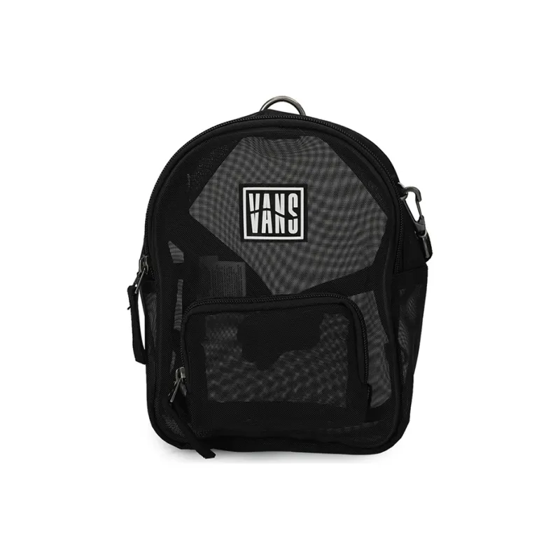 Vans Canvas 3 in 1 Shoulder Bag, Crossbody Bag, Backpack Regular Unisex Black Transparent-0