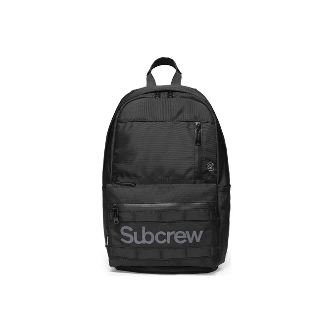 Subcrew Polyester Combination Backpack Regular Unisex Black-0