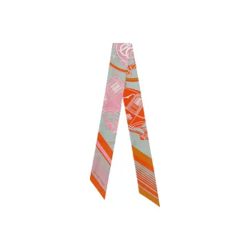 HERMES Silk Scarves Women's Orange