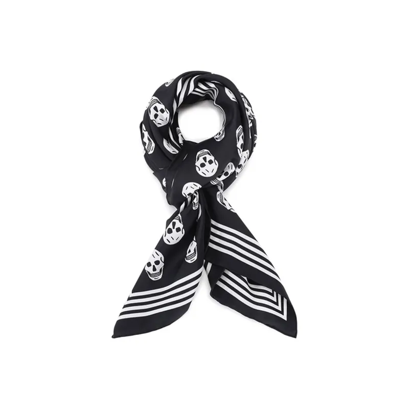 Alexander McQueen Skull Printed Square Scarf-2