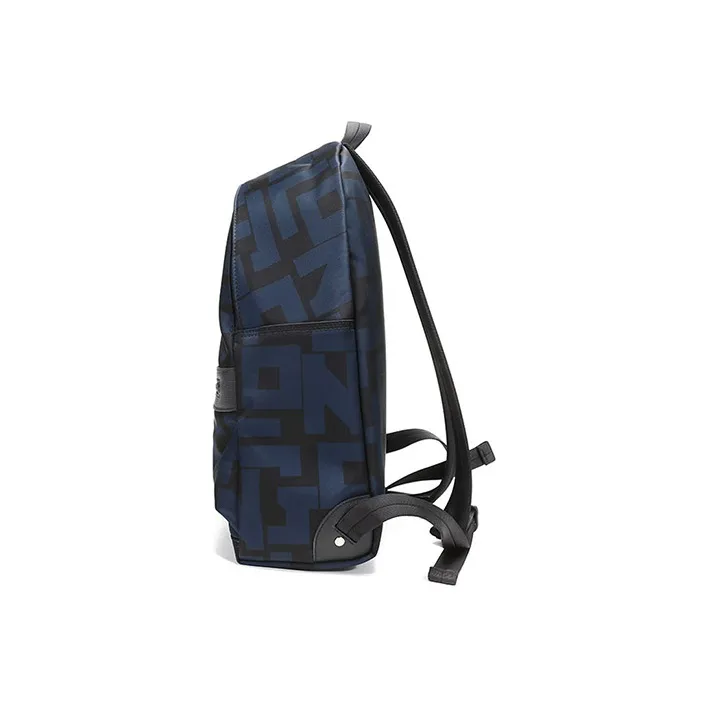 LONGCHAMP Le Pliage LGP Polyamide Canvas Fabric Backpack Medium Size Women's Black Navy Blue-2