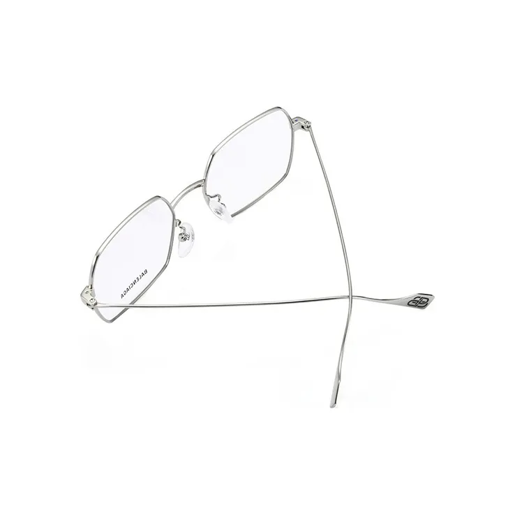 Balenciaga Eyeglass Frames Unisex Silver-4