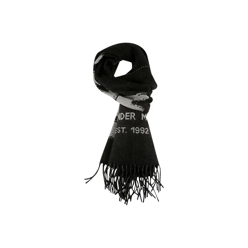 Alexander McQueen Knit Scarves Unisex Black-1