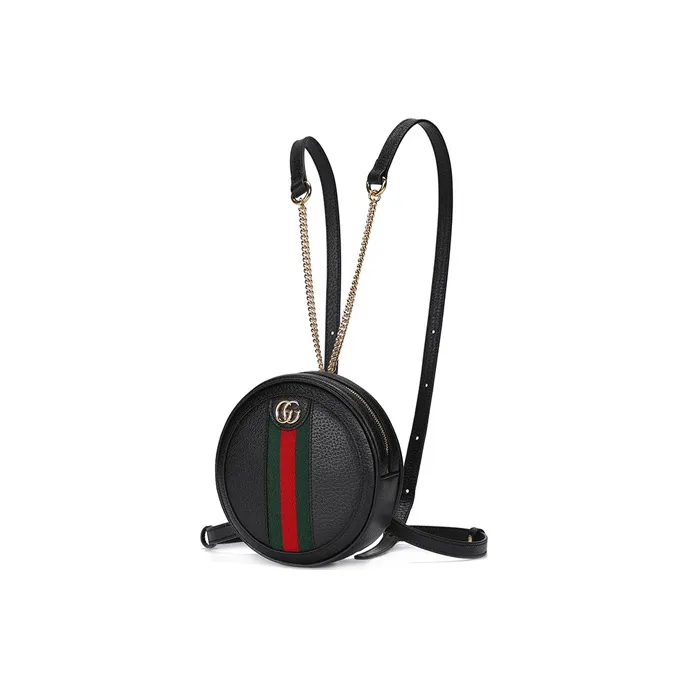 GUCCI Ophidia Leather Backpack Mini Women's Black-2