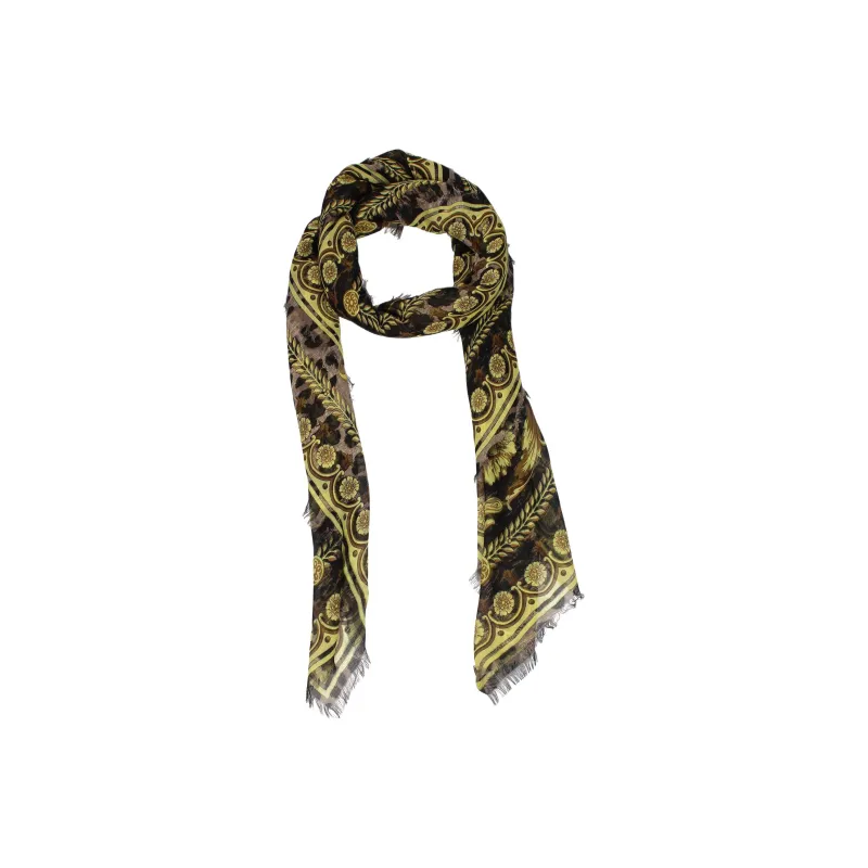 VERSACE Silk Scarves Women's Brown-0