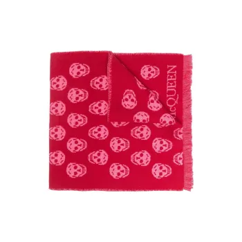 Alexander McQueen Knit Scarves Women's Red
