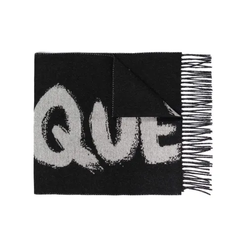 Alexander McQueen Knit Scarves Unisex Black