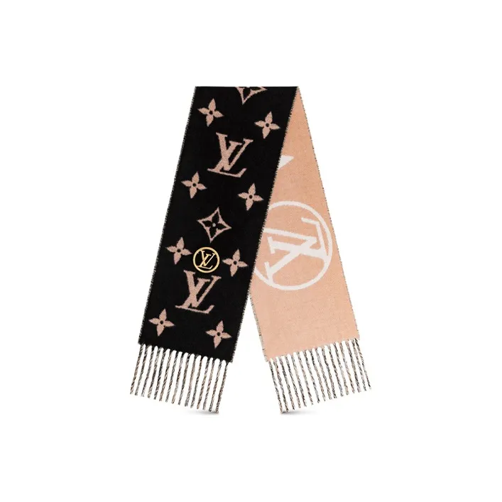 LOUIS VUITTON Scarves Women's Pink/Black-0