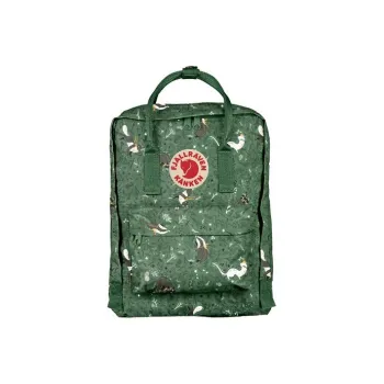 Fjallraven Kanken Polyester Blended Cotton Backpack Mini Men's Green