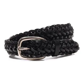 Golden Goose Houston Braided Buckle Belt