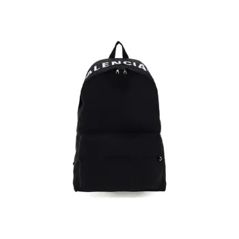 Balenciaga Nylon Fabric Backpack Regular Unisex Black
