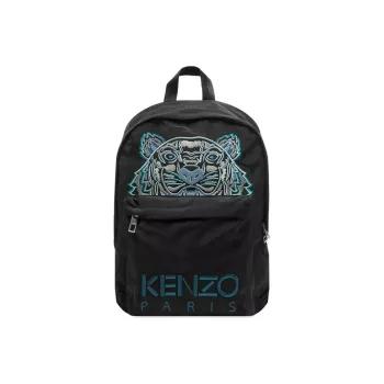 KENZO Nylon Backpack Men's Black/Blue/Green Label