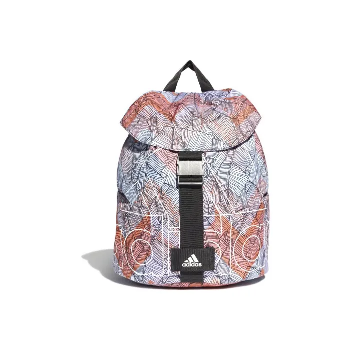 Adidas Polyester Backpack Regular Unisex Blue & Orange Multicolor-0