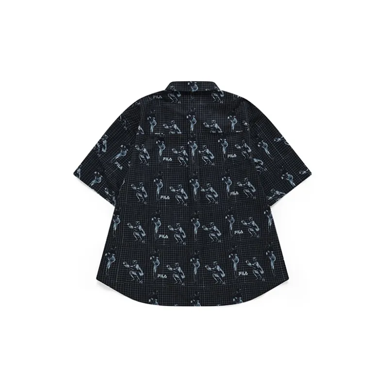 FILA FUSION Shirt Men's Active Sports Black-1
