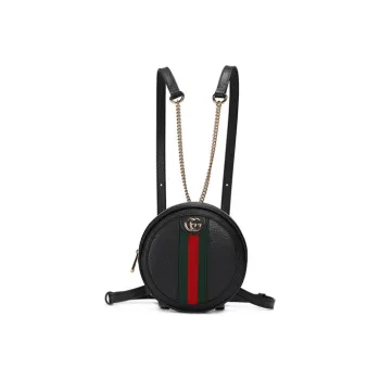 GUCCI Ophidia Leather Backpack Mini Women's Black