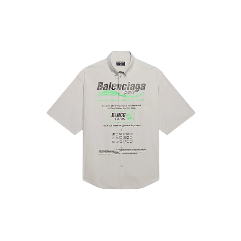 Balenciaga Shirts Men Gray-0