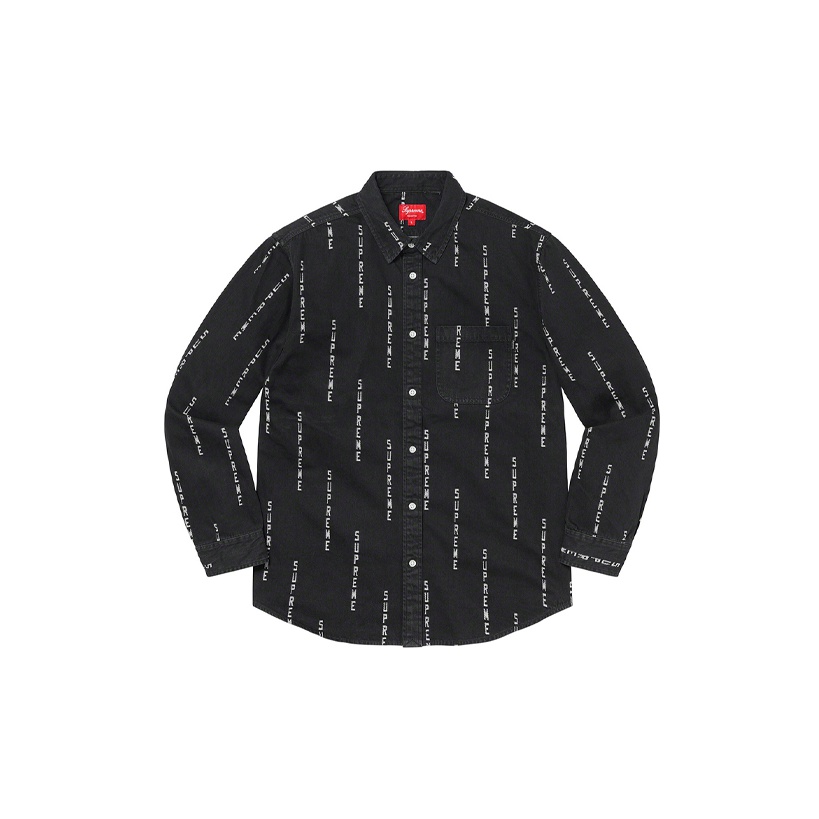 Arc Jacquard Denim Shirt - POIZON