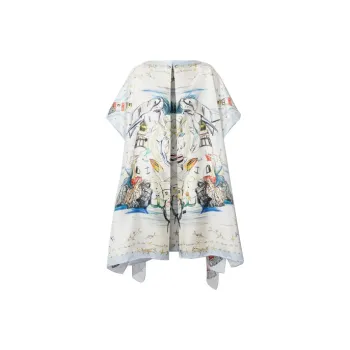 Burberry Mulberry Silk Shawls Women's