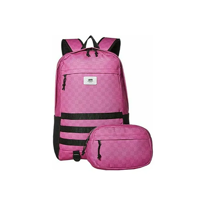 Vans Nylon Fabric 3 in 1 Backpack Unisex Pink-2