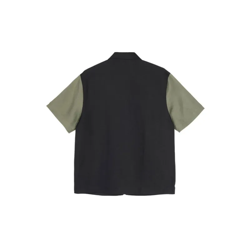 Stussy Color Block Zip Work Shirt-3