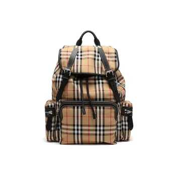 Burberry Canvas Backpack Unisex Beige