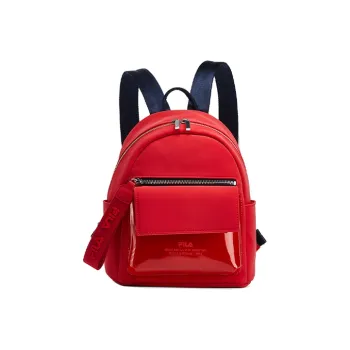 FILA Fabric, Polyurethane, Synthetic Leather Backpack Regular Women's Legend Red