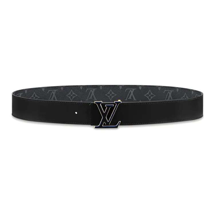 LOUIS VUITTON Pin Buckle Cow Leather Leather Belts Men's Width 4cm-1