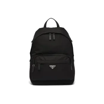 PRADA Nylon Fabric Backpack Men's Black