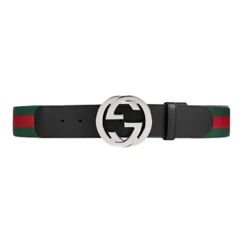 GUCCI Web Belt With G Buckle