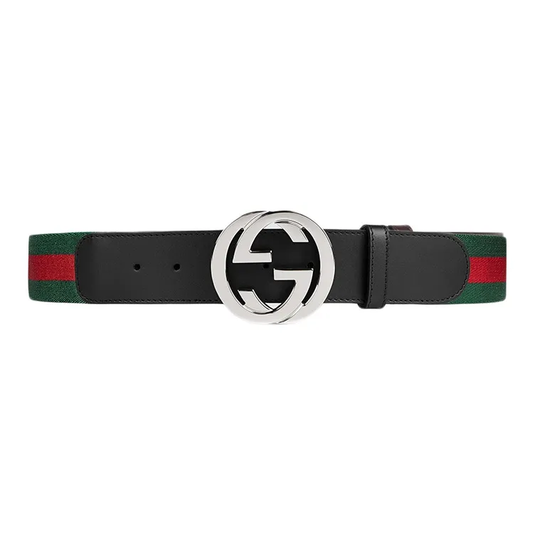 GUCCI Web Belt With G Buckle-0