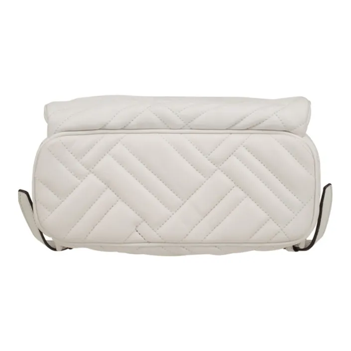 MICHAEL KORS Abbey Sheepskin Backpacks Medium Size Women's White-4